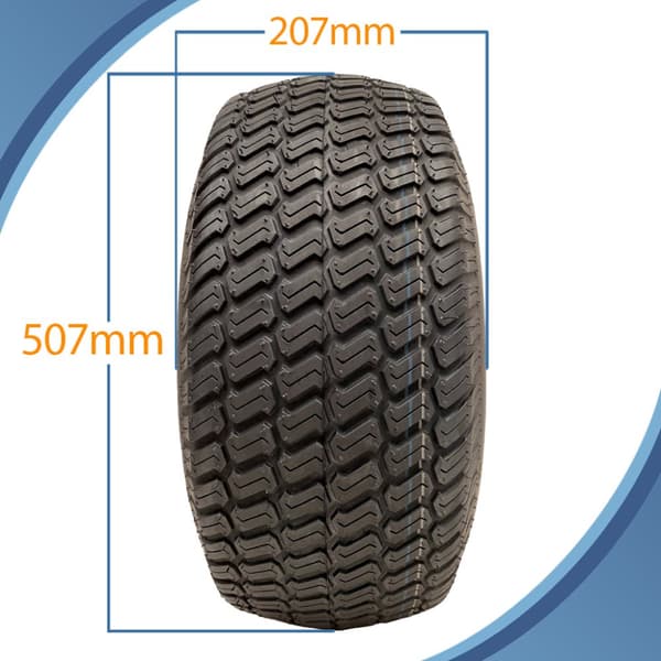 20x8.00-8 4ply Multi turf grass - Wanda P332 däck för gräsklippare på fälg med 4 dubbar 100 mm