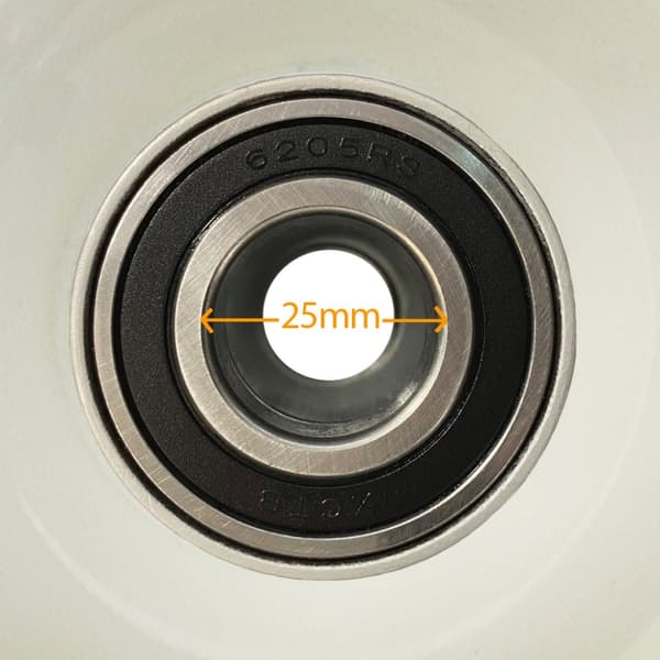 13x5.00-6 Dæk og fælge til græsplæneklipper Wanda P332, 25 mm 6205 lejer (sæt med 2)