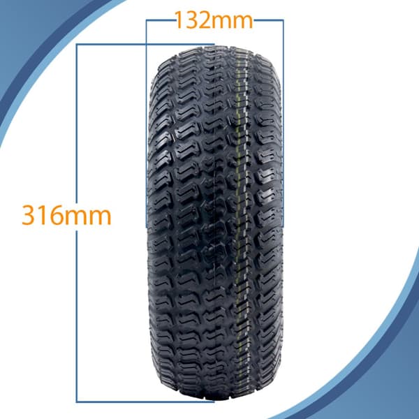 13x5.00-6 Ruohonleikkurin renkaat ja vanteet Wanda P332- 25mm 6205 laakerit (2 kpl)