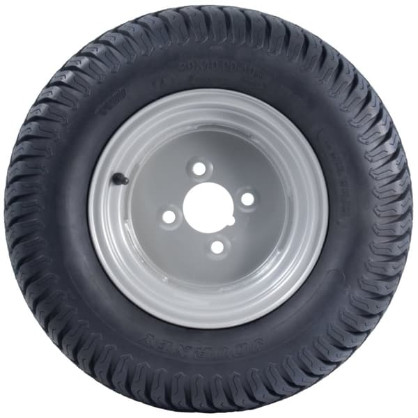 20x10.00-10 ruohonleikkurin pyörä 4ply Grass P332 Road Legal 4 tuuman PCD-vanne (2 kpl)