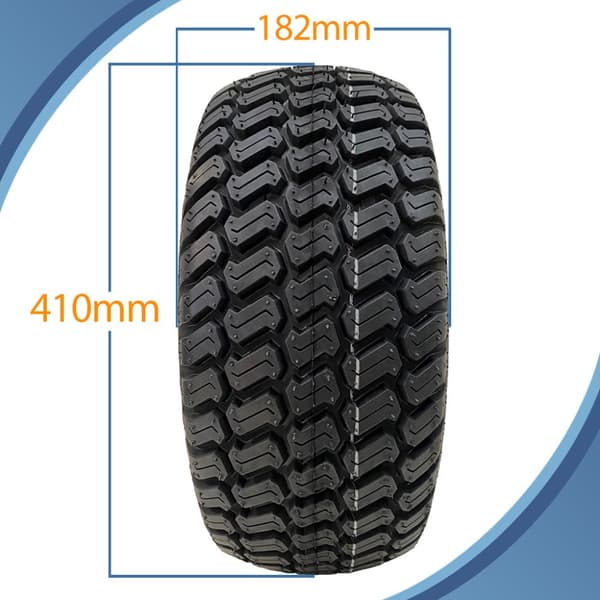 16x7.50-8 ruohonleikkurin pyörä 4ply P332 rengas teräsvanne 25mm laakeri (3 kpl)