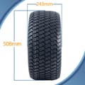 Miniatyrbillede 3 af 9: 20x10.00-10 Plæneklipperhjul 4ply Grass P332 Road Legal 4 Inch PCD-fælg (sæt med 3)