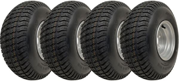 18x6.50-8 Græsdæk til plæneklipper på fælge 4-lags Wanda P332 4x4" PCD-fælg (sæt med 4)