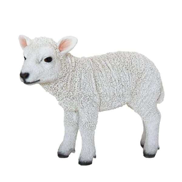 Esschert Design havefigur stående lam 25,4x9,2x20,3 cm