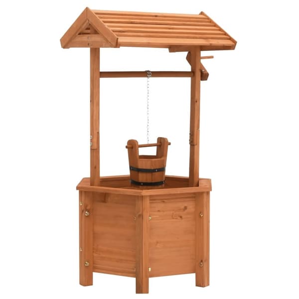 vidaXL plantekasse ønskebrønd 40x40x84 cm fyrretræ vidaXL plantekasse ønskebrønd 40x40x84 cm fyrretræ