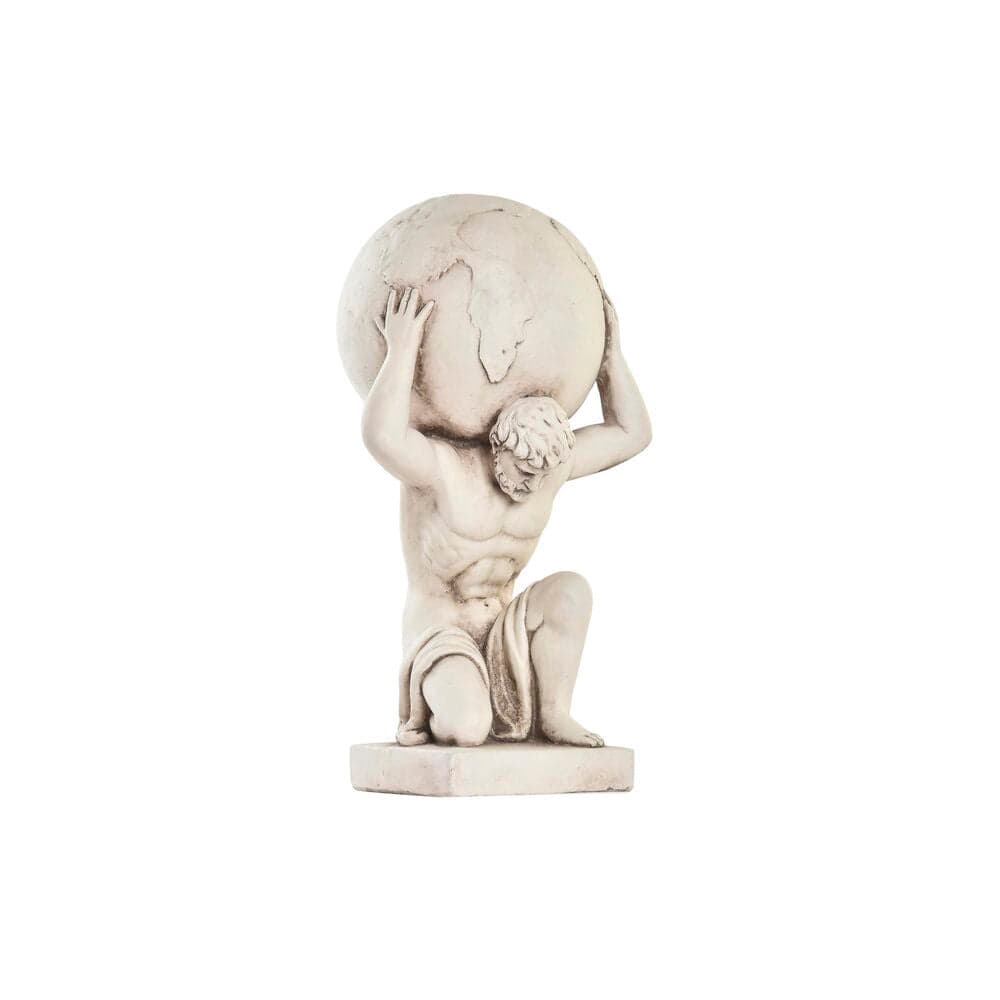 Decorative Garden Figure DKD Home Decor Atlas White Magnesium (31 x 28 x 56 cm)