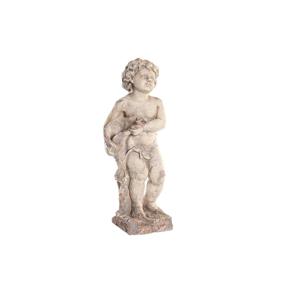 Decorative Garden Figure DKD Home Decor Grey Angel Magnesium (28 x 22 x 77 cm)
