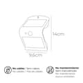 Pikkukuva 4 / 4: Seinävalo EDM 31840 Musta polypropeeni 1,5 W 220 lm