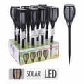 Pikkukuva 2 / 2: Puutarhan aurinkovaarna Progarden Musta polypropeeni Ø 10 x 58 cm Aurinkokenno Liekki-efekti