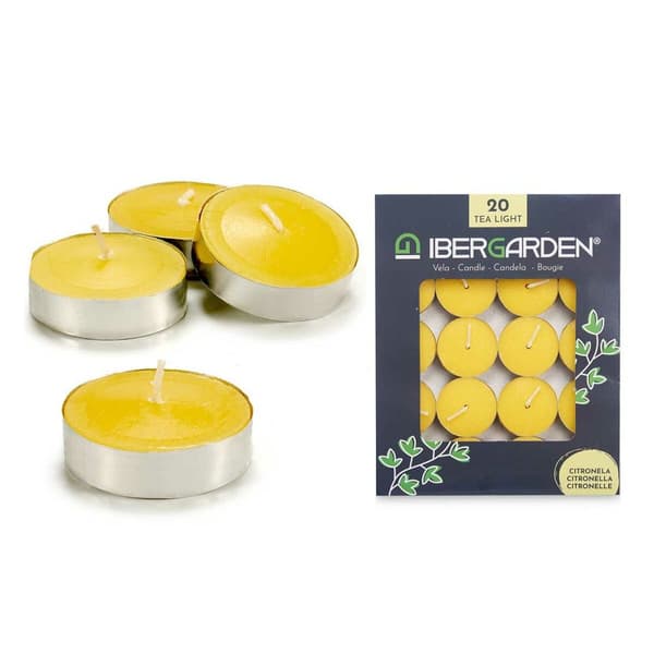 Lyssæt Ibergarden HL-1020BXIT Gul Voks Citronela (12 enheder) (24 enheder)