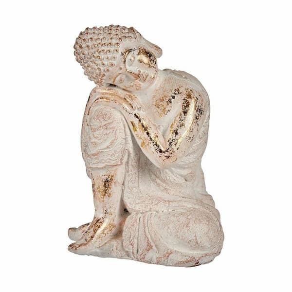 Dekorativ Trädgårdsfigur Ibergarden CC20447 Polyresin Buddha 23 x 33 x 26 cm (2 antal)