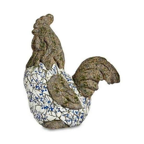 Koristeellinen puutarhahahmo Ibergarden ZD18059 Polyresiini Kukko 22,5 x 46 x 41,5 cm (2 osaa)