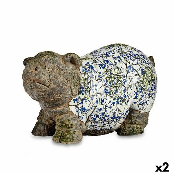 Koristeellinen puutarhahahmo Ibergarden ZD18061 Polyresiini Possu 20,5 x 26 x 47 cm (2 osaa)
