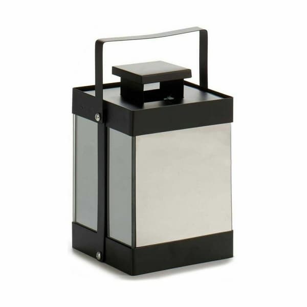 LED-lanterne Sort Spejl 12,5 x 18,5 x 12,5 cm (6 enheder)