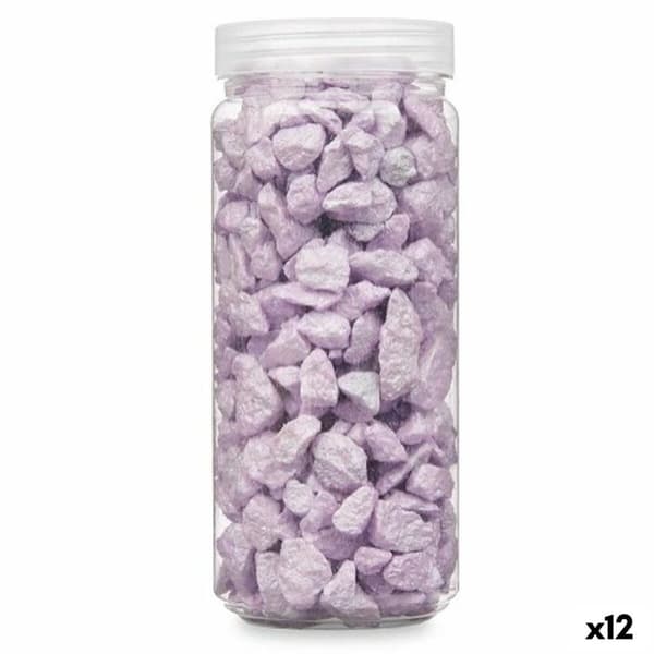 Koristeelliset kivet Liila 10 - 20 mm 700 g (12 osaa)