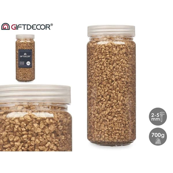 Koristeelliset kivet Kullattu 2 - 5 mm 700 g (12 osaa)