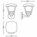 Pikkukuva 5 / 6: Seinävalo Philips My Garden Creek Musta Alumiini A 60 W E27