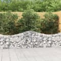 Miniatyrbillede 1 af 6: buede gabionkurve 3 stk. 200x30x60/80 cm galvaniseret jern