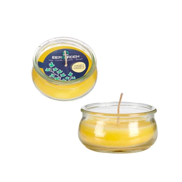 Ljus Ibergarden HL-G60CIT Gul Glas Vax 7,7 x 4 x 7,7 cm (24 antal)