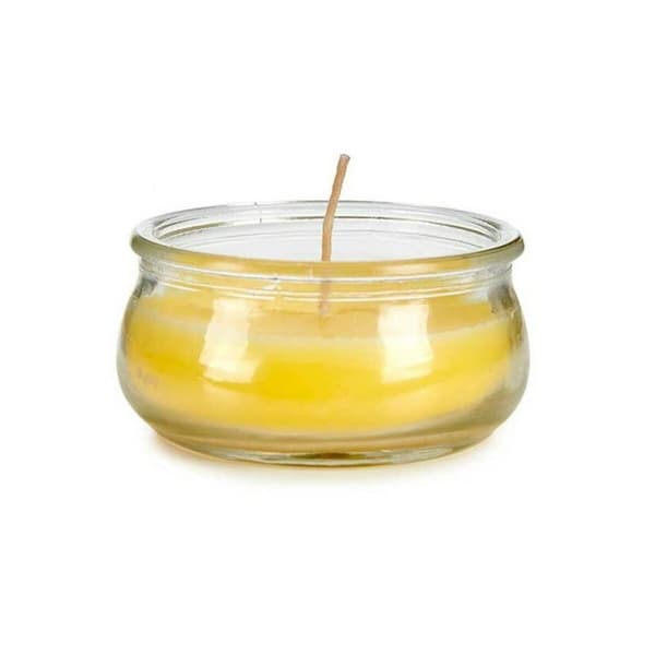 Ljus Ibergarden HL-G60CIT Gul Glas Vax 7,7 x 4 x 7,7 cm (24 antal)