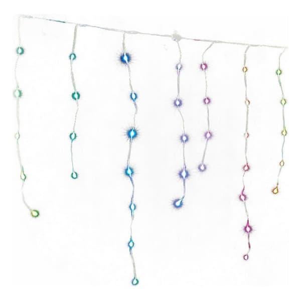 Gardinbelysning med LED Icicle Multicolour (300 x 70 cm)