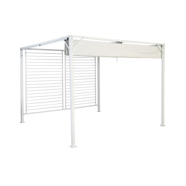 Pergola DKD Home Decor Vit 296 x 296 x 225 cm Stål