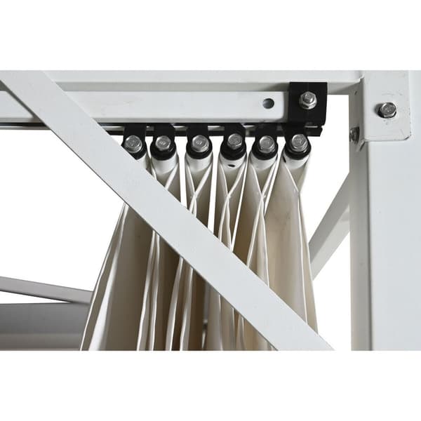 Pergola DKD Home Decor Vit 296 x 296 x 225 cm Stål