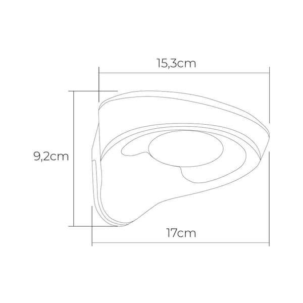 Vägglampa med LED EDM 31853 Vit 2 W 1,8 W 200 Lm 155 Lm Sol Rörelsesensor (6500 K)