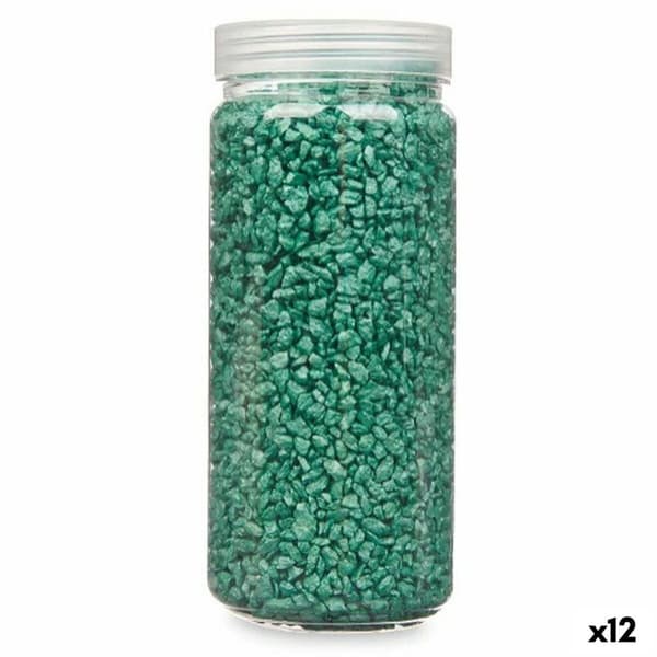 Dekorativa stenar Grön 2 - 5 mm 700 g (12 antal)