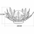 Miniatyrbild 3 av 3: Bordslampa Galix G4495 Gyllene Waterlily