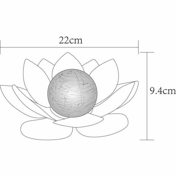 Bordslampa Galix Waterlily Grå