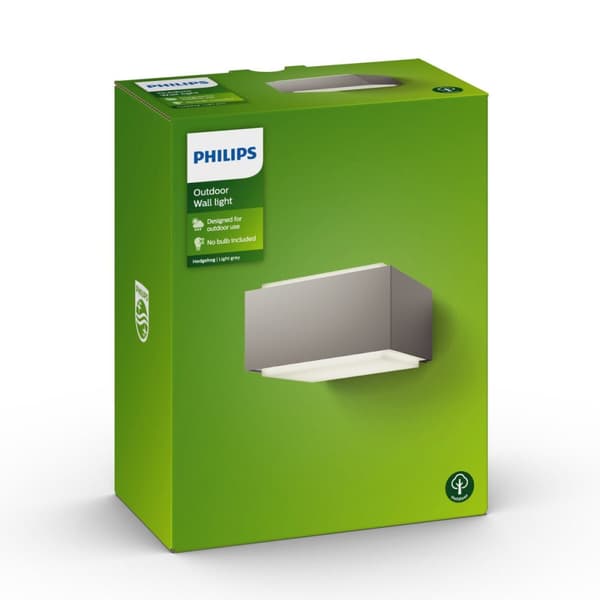 Væglampe Philips 17337/87/PN Grå Aluminium 42 W E27