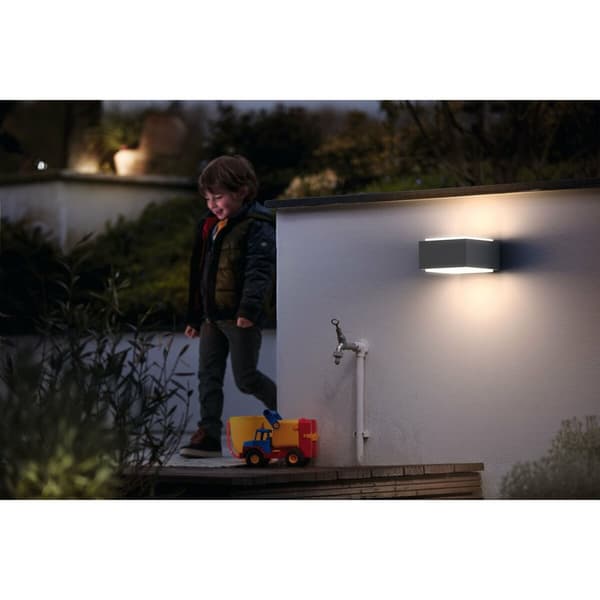 Væglampe Philips 17337/87/PN Grå Aluminium 42 W E27