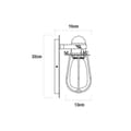 Miniatyrbilde 2 av 2: Vegglys EDM 32101 32101 Svart Metall 60 W E27
