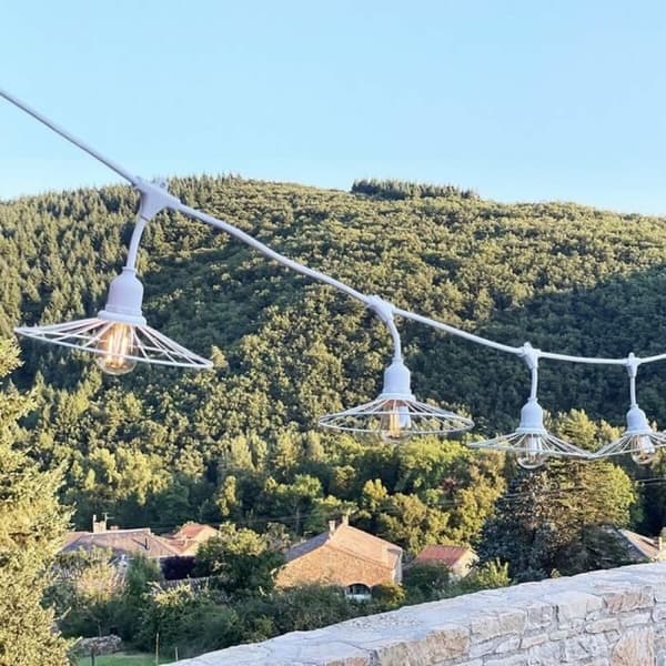 Krans av LED-lys Lumisky Hvit 6 m