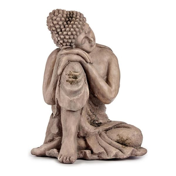 Dekorativ havefigur Ibergarden CC20445 Grå Polyesterharpisk 34,5 x 54,5 x 31 cm Buddha
