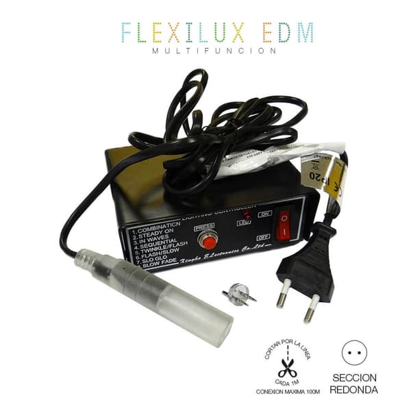 programmør EDM 71908 Flexilux Sort 100 m Multifunktion