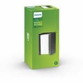 Miniatyrbillede 3 af 3: Væglampe Philips Bridge 970 Lm Antracit Mørkegrå Rustfrit stål Aluminium 15 W E27