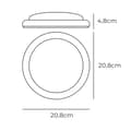 Miniatyrbillede 3 af 4: Belysningsarmatur til LED EDM 32407 Hvid Aluminium Plastik F 18 W 120 W 1820 Lm Cirkulær (6400 K)