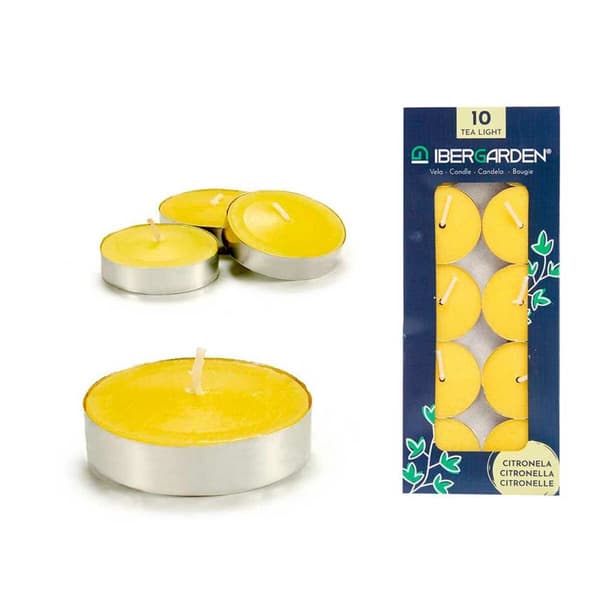 Lyssæt Ibergarden HL-1010CIT Gul Metal Voks Citronela (24 enheder)