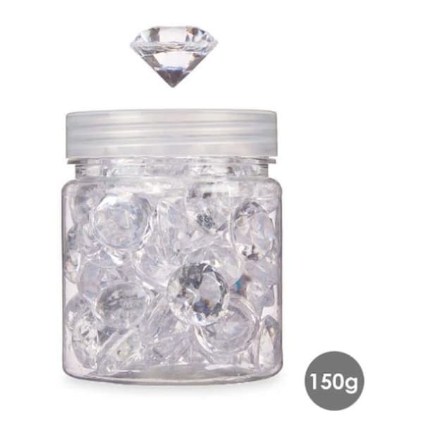 Dekorativa stenar Diamant 150 g Transparent (16 antal)