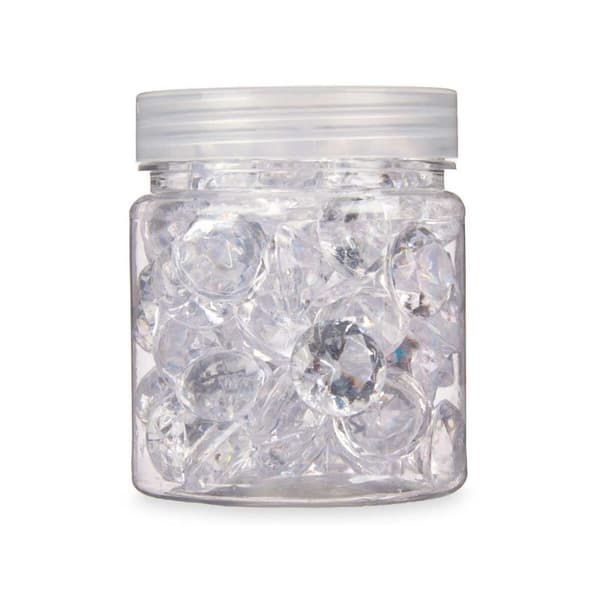 Dekorativa stenar Diamant 150 g Transparent (16 antal)