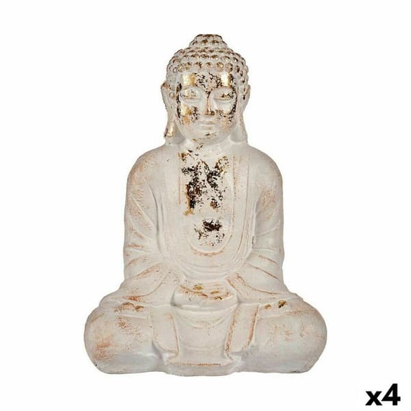 Koristeellinen puutarhahahmo Ibergarden CC20410 Polyresiini Buddha 17 x 37 x 26 cm (4 osaa)