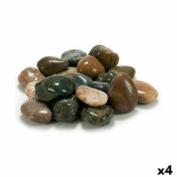 Koristeelliset kivet Ibergarden 3MG Ruskea Harmaa 3 Kg (4 osaa)