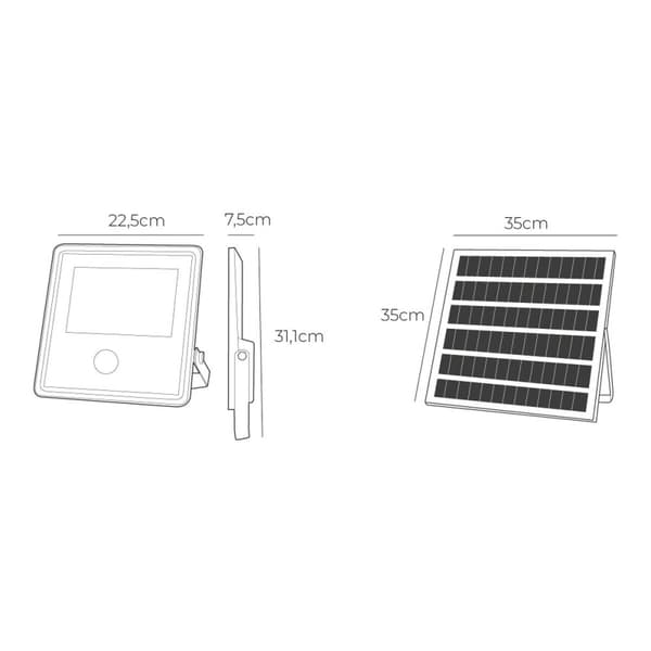 Floodlight/Projektorlampa EDM 31863 300 W 1800 Lm 3500 lm Sol Rörelsesensor (6500 K)