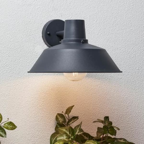Vägglykta Brilliant Svart Antracitgrå Metall 60 W E27
