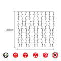 Pikkukuva 3 / 3: LED-verhovalot EDM 71263 Easy-Connect 3,2 W Lämmin valo Lämmin valkoinen 2 x 2 m