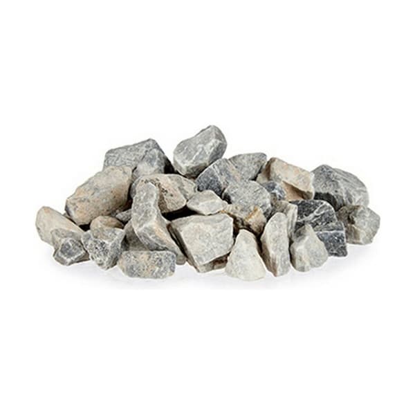 Koristeelliset kivet Ibergarden 3KG-GRIS CLARO Vaaleanharmaa 3 Kg (4 osaa)