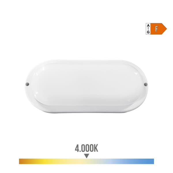 LED-seinävalo EDM 32404 Valkoinen Alumiini Muovinen F 18 W 120 W 1820 Lm E27 Ovaali (4000 K)