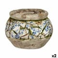 Pikkukuva 1 / 2: Koristeellinen puutarhahahmo Ibergarden ZD19021 Polyresiini Maljakko 28 x 19,5 x 28 cm (2 osaa)